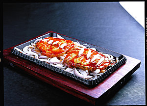 铁板烧汁银鳕鱼 168高清图片设计素材
