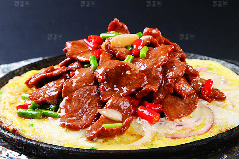 铁板煎蛋东山羊高清图片设计素材