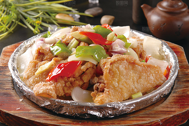 铁板美味鸡高清图片设计素材