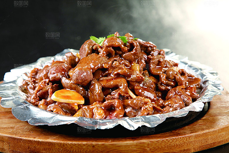 铁板黑椒羊肉高清图片设计素材