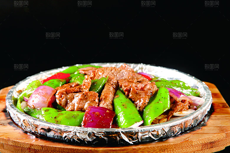 铁板牛仔肉高清图片设计素材
