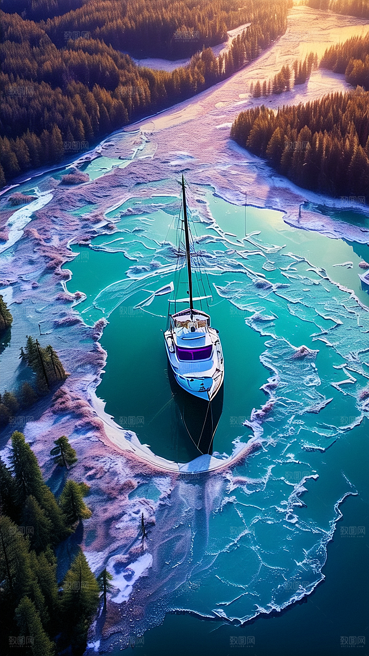 美丽河流景观图片