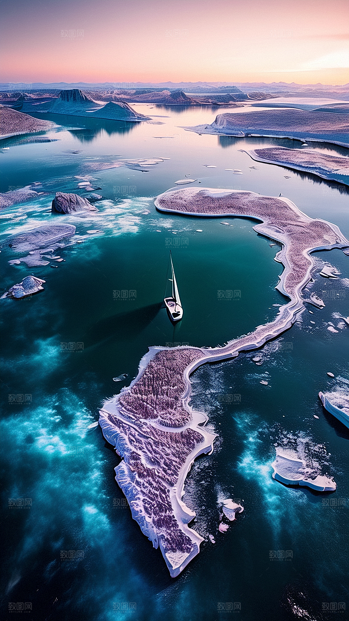 美丽河流景观图片