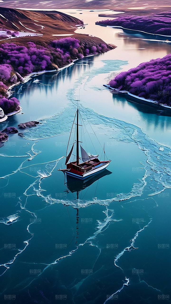 美丽河流景观图片