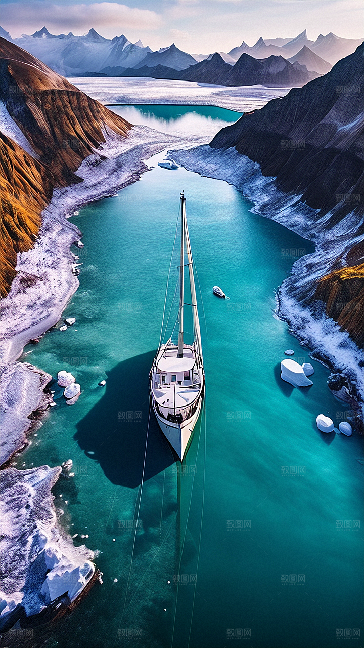 美丽河流景观图片