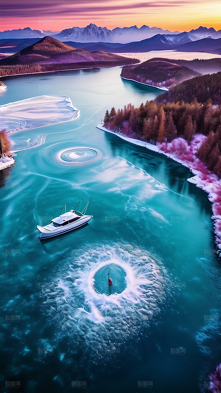 美丽河流景观图片