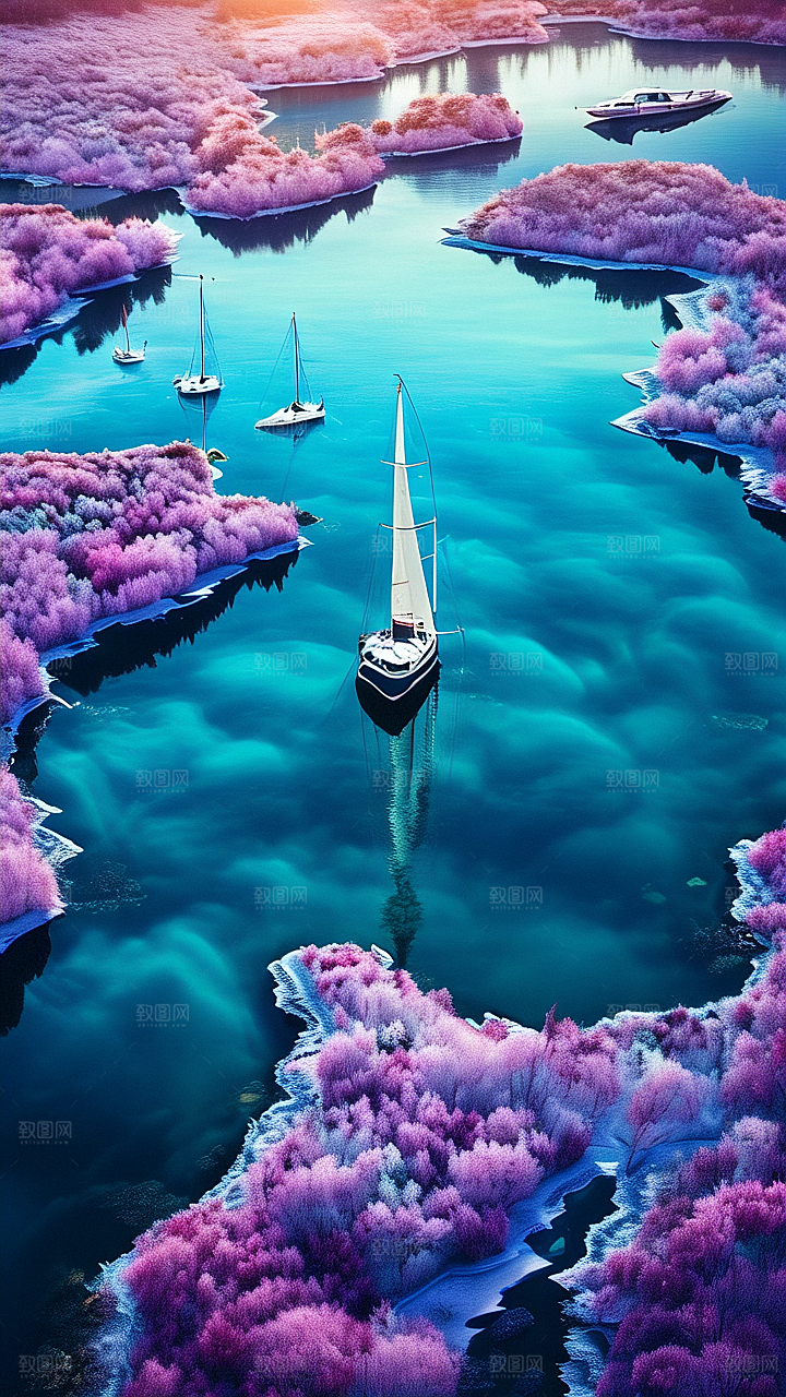 美丽河流景观图片