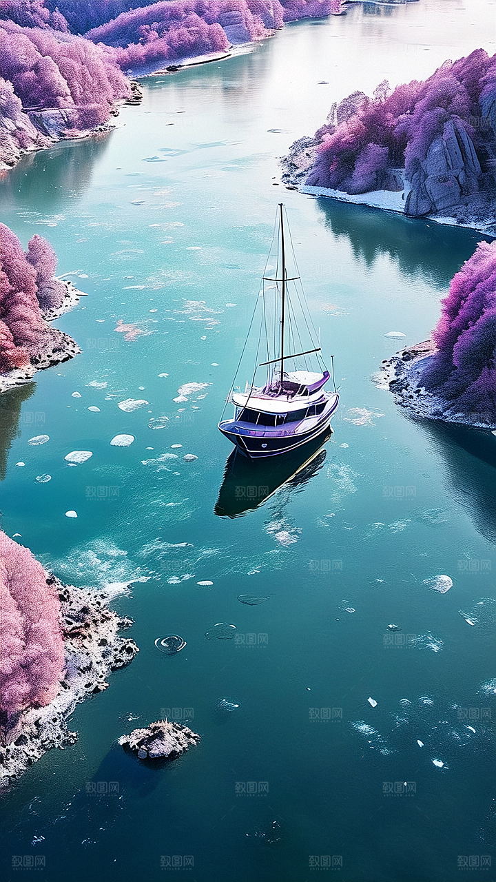 美丽河流景观图片