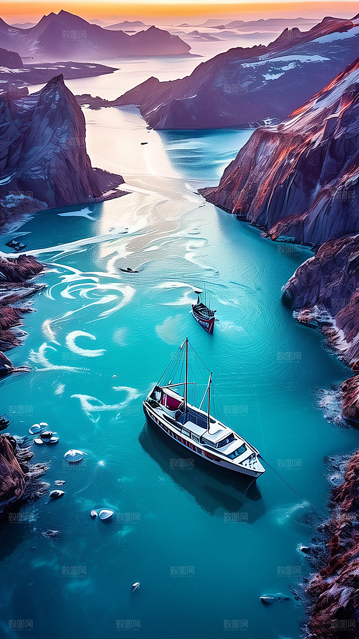 美丽河流景观图片