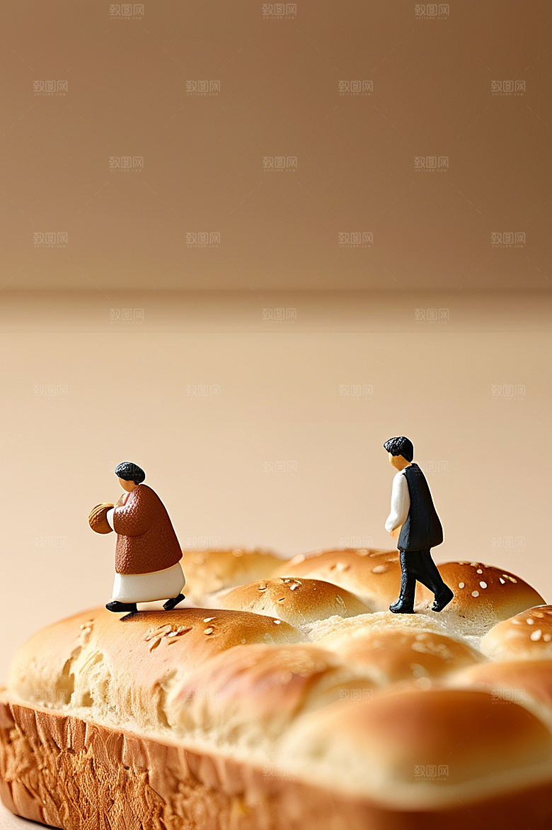 面包摄影创意图片