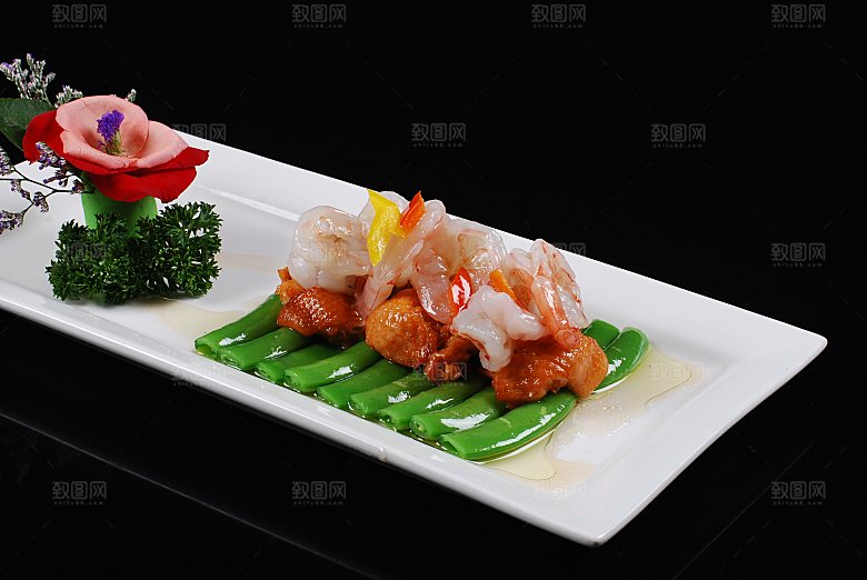 碧绿龙凤餐饮高清图片素材