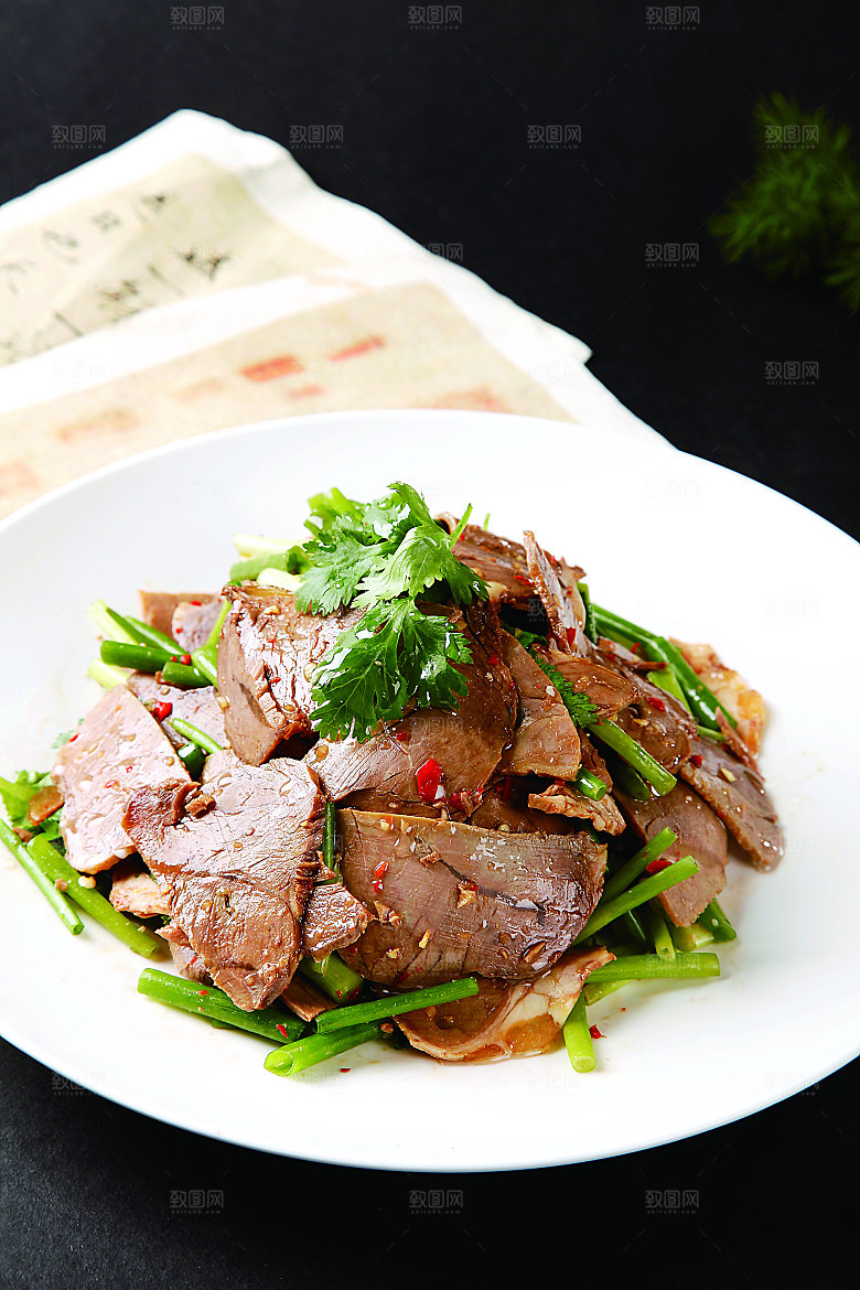 米椒牛腱肉餐饮高清图片素材