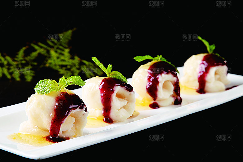 蓝麦淇山药餐饮高清图片素材