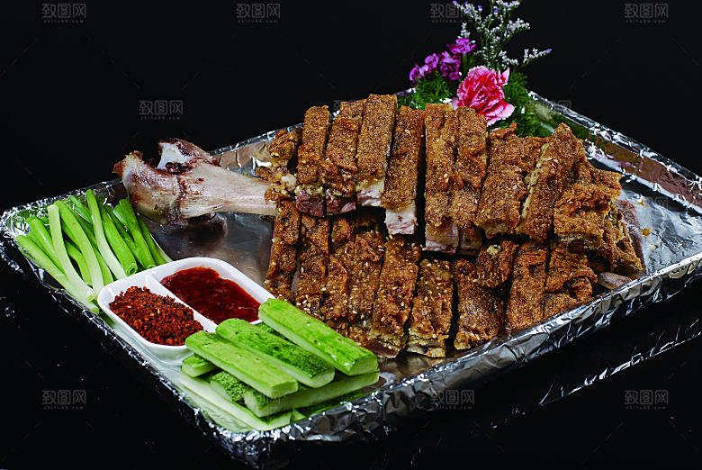 风味羊餐饮高清图片素材
