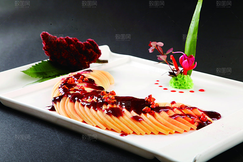 蓝梅汁木餐饮高清图片素材