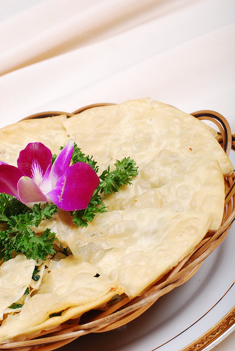 韭菜煎虾餐饮高清图片素材