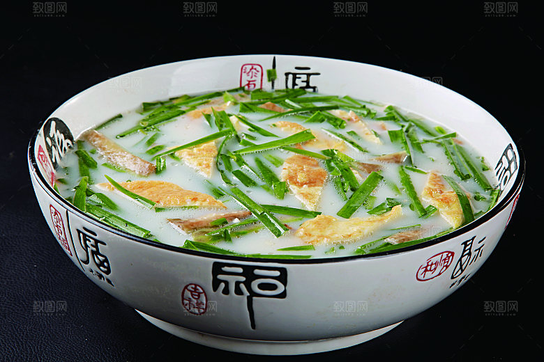 韭菜丝瓜烘鸡蛋餐饮高清图片素材