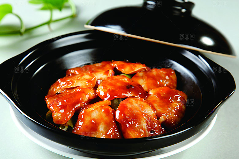 韭香茴香翅餐饮高清图片素材