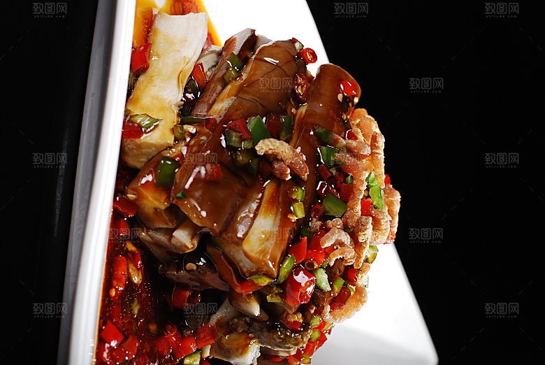 蒜泥海米餐饮高清图片素材