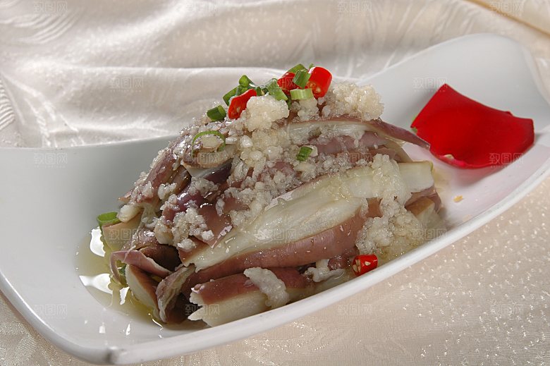 蒜泥茄餐饮高清图片素材