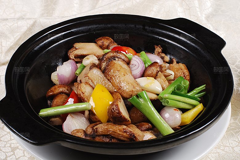 砂锅啫牛肝餐饮高清图片素材
