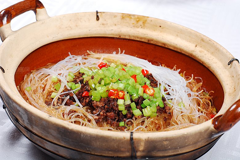 砂窝鳝松粉丝餐饮高清图片素材