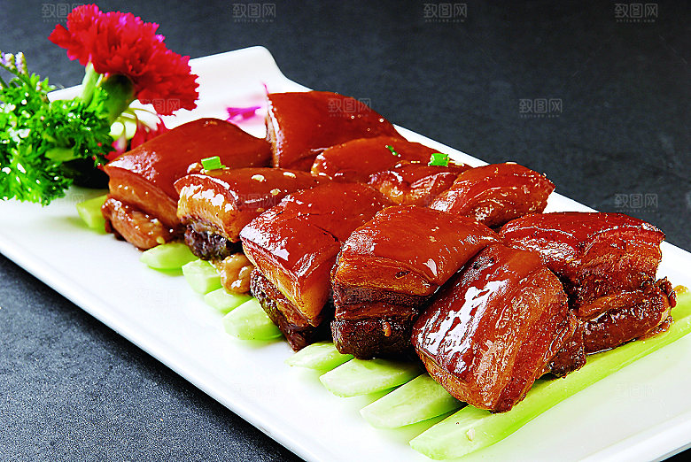 青瓜绍酒肉餐饮高清图片素材