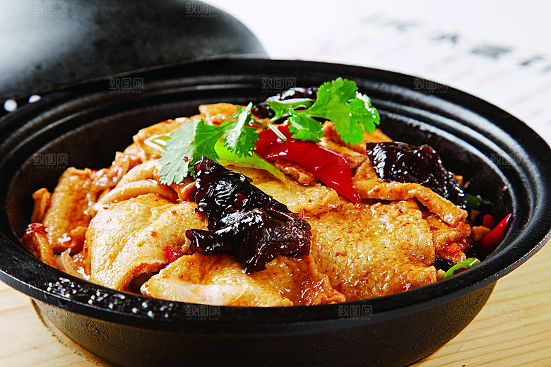 石锅千页豆腐餐饮高清图片素材