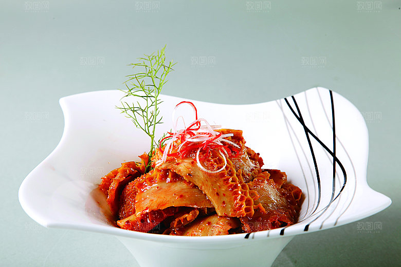 藤椒肚片餐饮高清图片素材