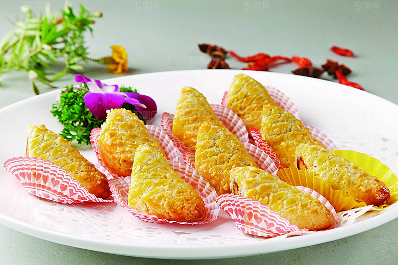 蛋黄酥餐饮高清图片素材