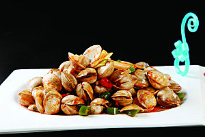 香辣蛤蜊 餐饮高清图片素材