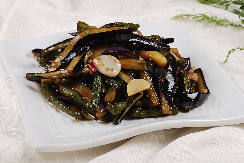 豆角茄餐饮高清图片素材