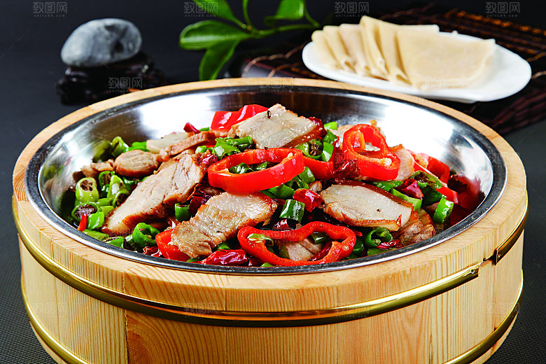 辣椒炒肉餐饮高清图片素材