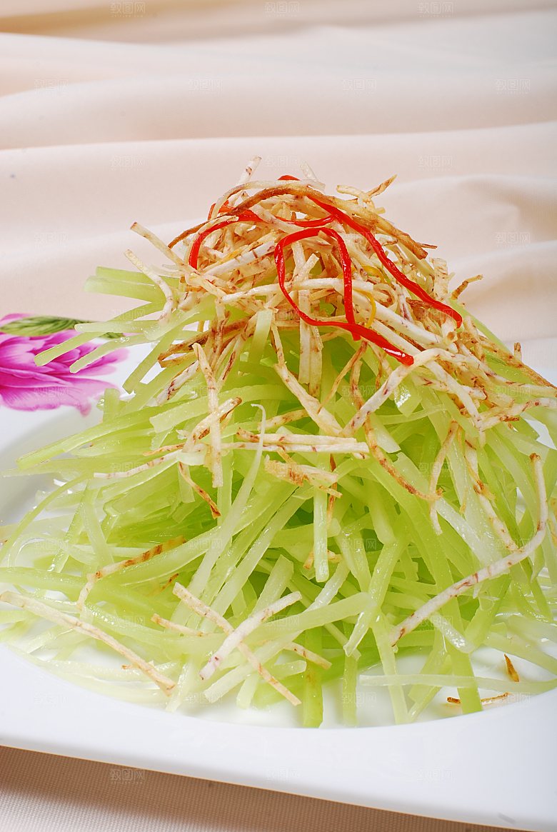 香芋捞笋餐饮高清图片素材