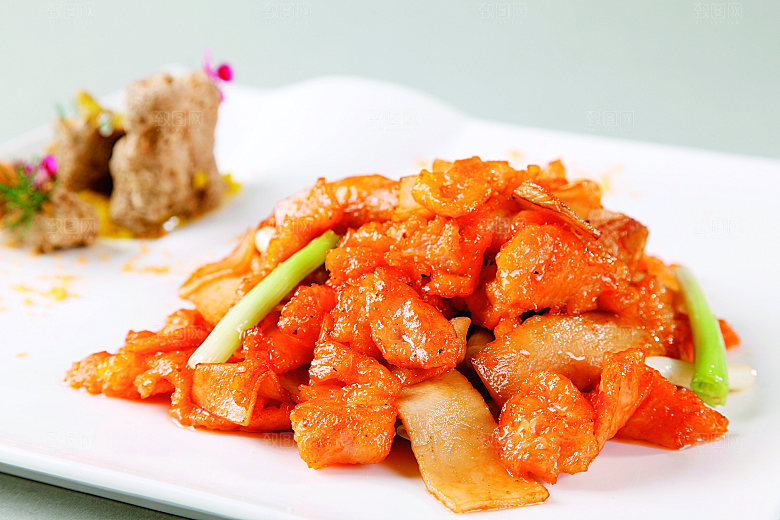鲍鱼菇蒜香餐饮高清图片素材