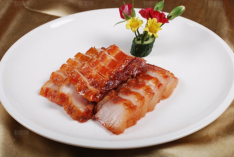 蜜汁叉餐饮高清图片素材