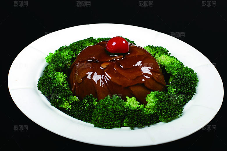 鲍汁白灵餐饮高清图片素材