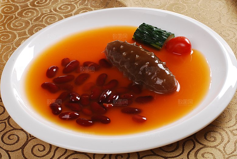 鲍汁扣辽参餐饮高清图片素材