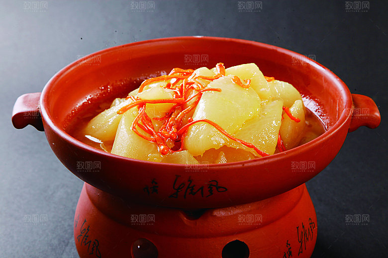 鸡汤有机萝卜餐饮高清图片素材