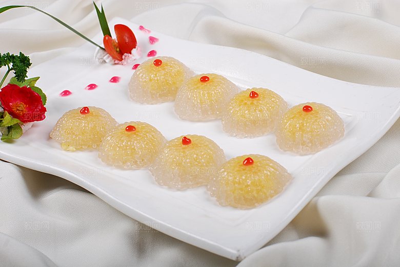 西米菊花餐饮高清图片素材