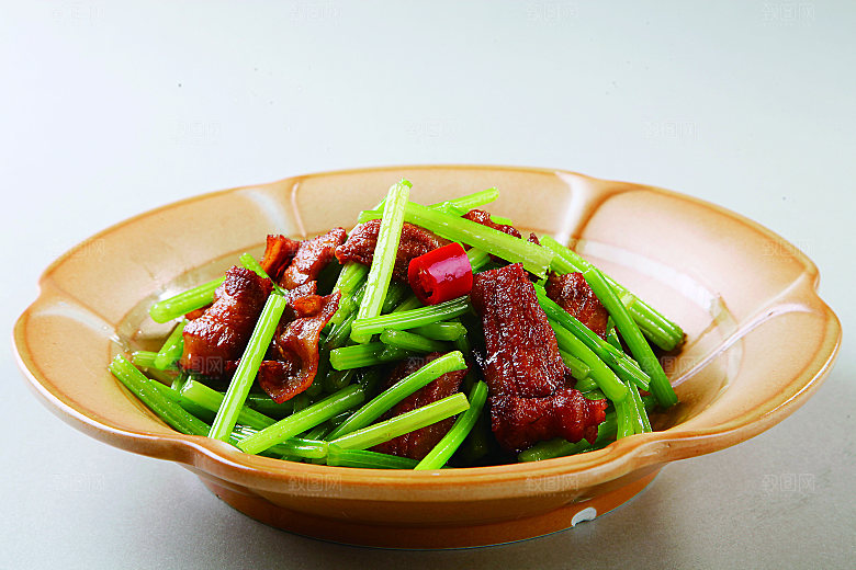 马家沟芹菜小炒餐饮高清图片素材