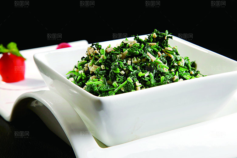 马兰头拌豆干餐饮高清图片素材