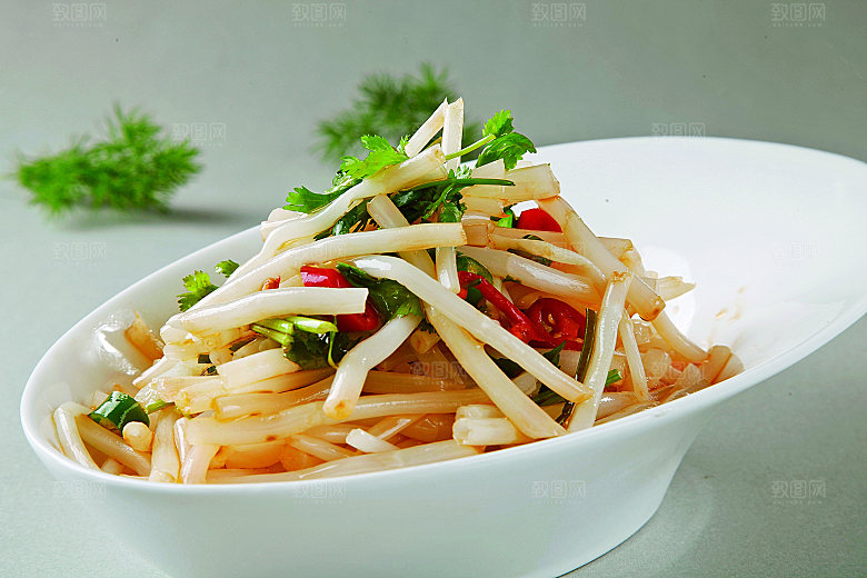 鲜拌银条餐饮高清图片素材