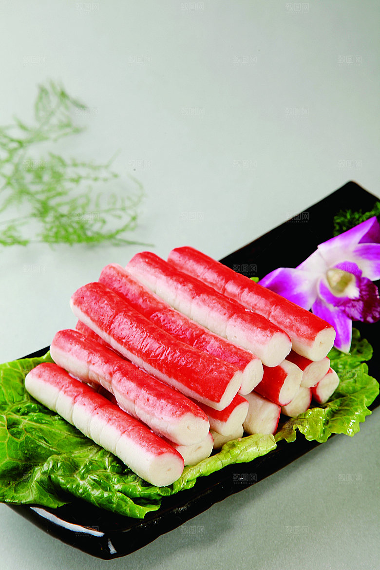 蟹肉棒餐饮高清图片素材