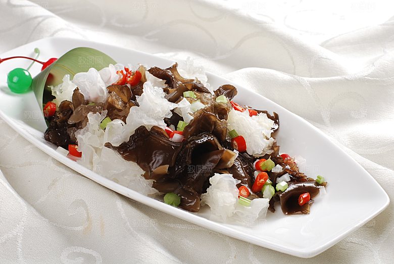 黑白双餐饮高清图片素材