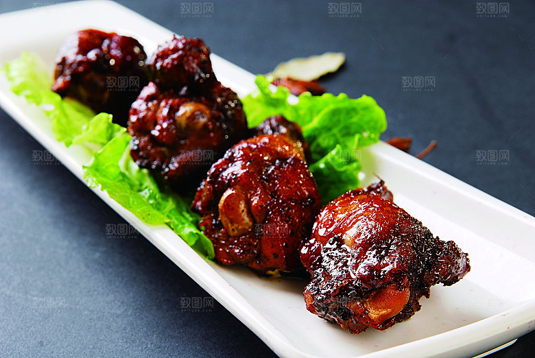 黑椒鸡小腿－ 餐饮高清图片素材