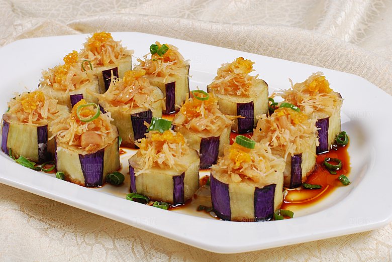 黄辣酱瑶柱蒸棋子餐饮高清图片素材