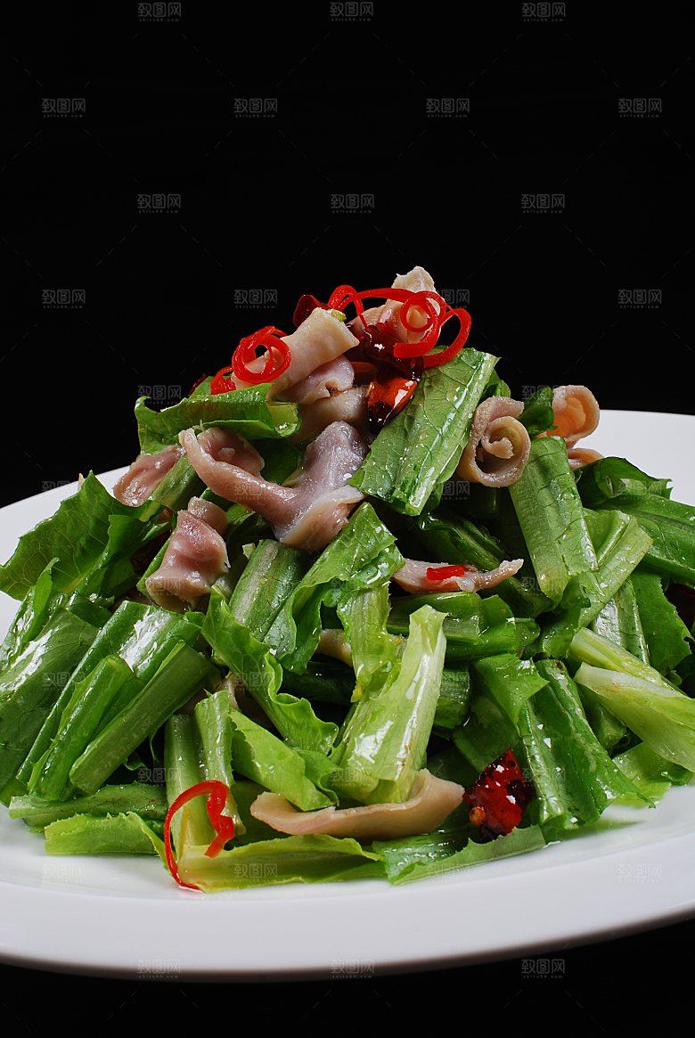 鹿唇调油麦餐饮高清图片素材