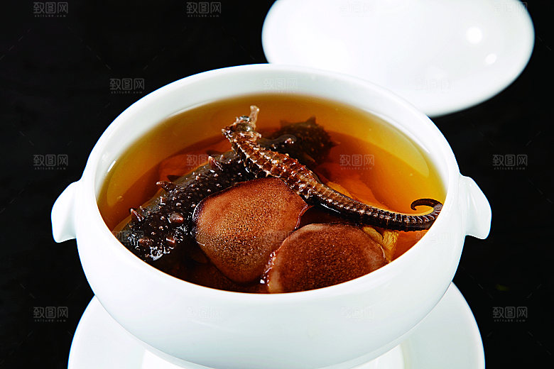 鹿茸海龙炖辽餐饮高清图片素材