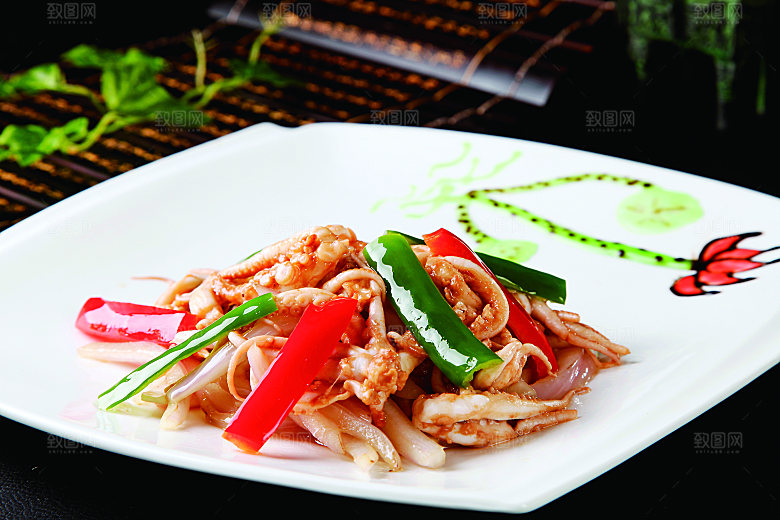 辣鲜八爪餐饮高清图片素材